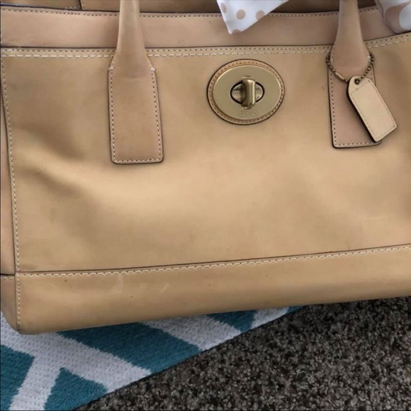 Coach Hampton Madeline Tan Handbag - Picture 4 of 4